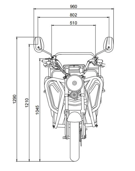 BULLBIKE Moroni Cargo Mini 500W 20km/h 60V 32Ah