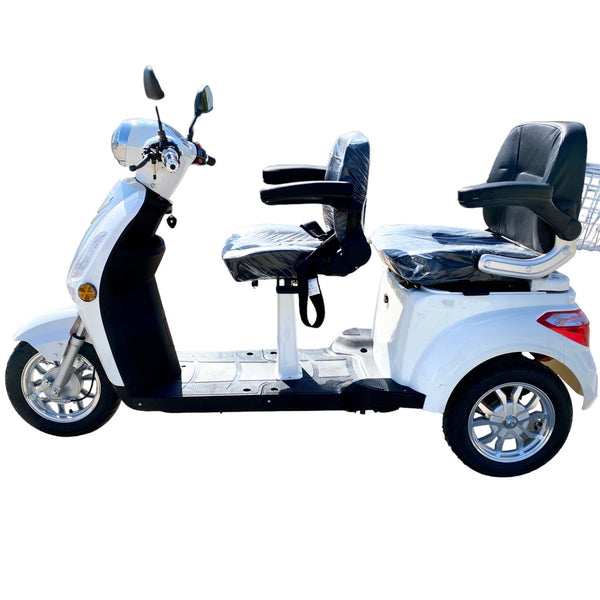 BULLBIKE Tallinn 2 Personen Elektro Scooter 500W 60V 20Ah/ Seniorenmobil / Dreirad 20 km/h